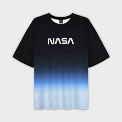 Мужская футболка оверсайз NASA с МКС