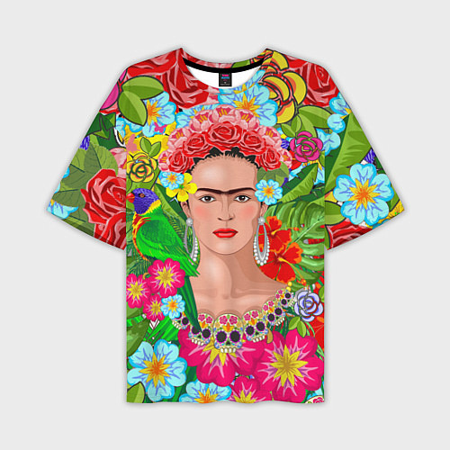 Мужская футболка оверсайз Фрида Кало Мексика Художник Феминист 3D / 3D-принт – фото 1