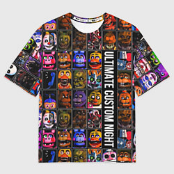 Футболка оверсайз мужская Ultimate Custom Night FNAF, цвет: 3D-принт