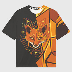 Мужская футболка оверсайз Лиса Этника