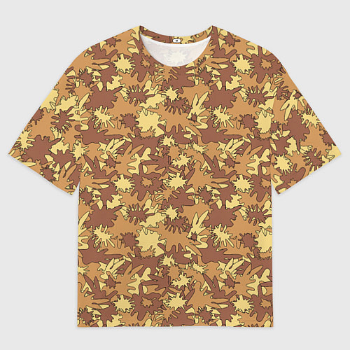 Мужская футболка оверсайз Творческий камуфляж в военном стиле / 3D-принт – фото 1