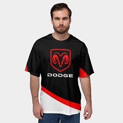 Футболка оверсайз мужская DODGE SPORT, цвет: 3D-принт — фото 2