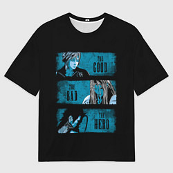 Мужская футболка оверсайз Хороший плохой герой