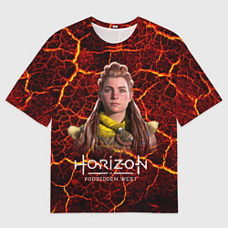 Мужская футболка оверсайз Horizon Forbidden West Элой