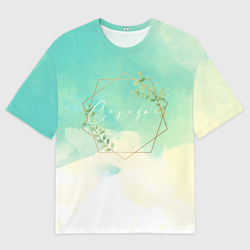 Мужская футболка оверсайз Созидай Цвети / 3D-принт – фото 1