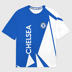Футболка оверсайз мужская Челси спорт, цвет: 3D-принт