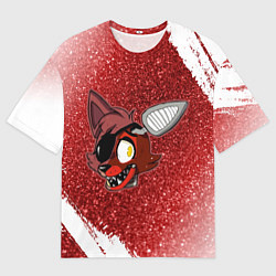 Мужская футболка оверсайз FNAF - ФОКСИ - Краска