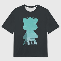 Мужская футболка оверсайз Тень Саю