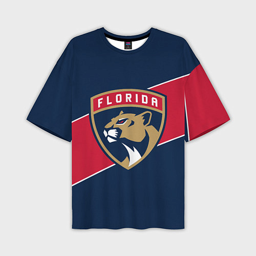 Мужская футболка оверсайз Florida Panthers , Флорида Пантерз / 3D-принт – фото 1