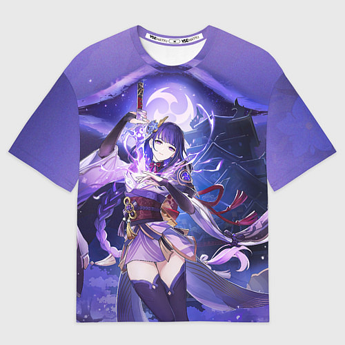 Мужская футболка оверсайз Raiden Shogun ETERNITY / 3D-принт – фото 1