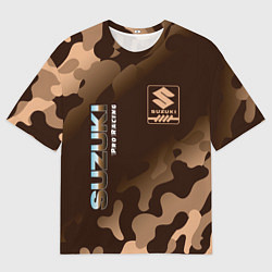 Футболка оверсайз мужская СУЗУКИ Pro Racing Камуфляж, цвет: 3D-принт