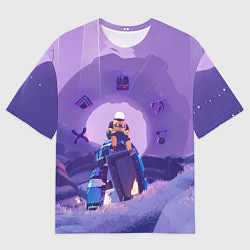 Мужская футболка оверсайз Командо на корабле