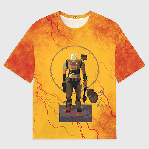 Мужская футболка оверсайз Командо с гитарой / 3D-принт – фото 1