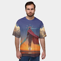 Футболка оверсайз мужская Босс Провидец, цвет: 3D-принт — фото 2