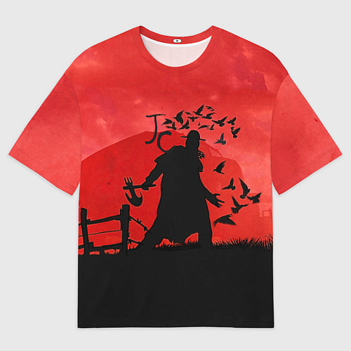 Мужская футболка оверсайз Red JC / 3D-принт – фото 1