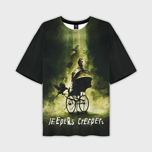 Мужская футболка оверсайз Poster Jeepers Creepers / 3D-принт – фото 1