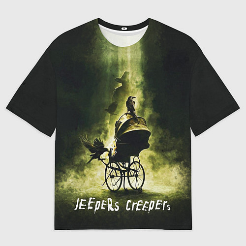 Мужская футболка оверсайз Poster Jeepers Creepers / 3D-принт – фото 1