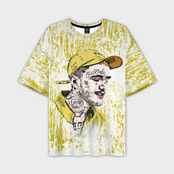 Мужская футболка оверсайз Lil Peep CryBaby Yellow Лил Пип