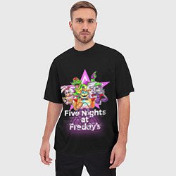 Футболка оверсайз мужская Game Five Nights at Freddys: Security Breach, цвет: 3D-принт — фото 2