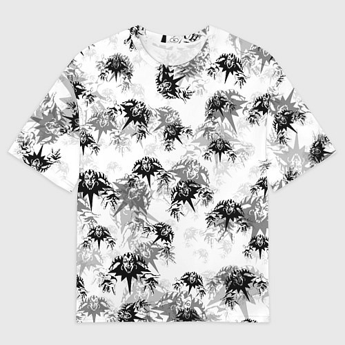 Мужская футболка оверсайз Король и шут Лого Паттерн / 3D-принт – фото 1