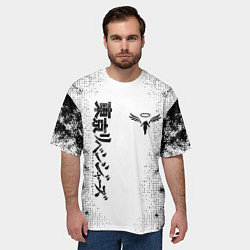 Футболка оверсайз мужская Токийские мстители Tokyo Revengers logo, цвет: 3D-принт — фото 2