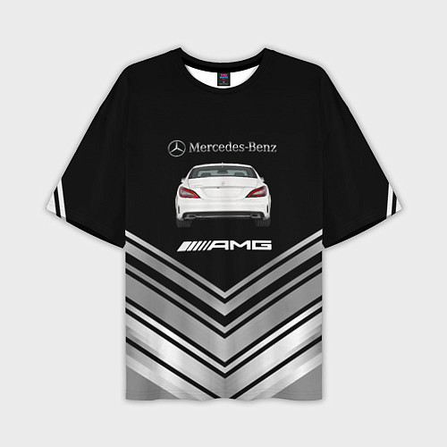 Мужская футболка оверсайз MercedesAMG gt / 3D-принт – фото 1