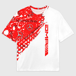 Футболка оверсайз мужская Mercedes amg мерседес амг, цвет: 3D-принт