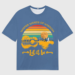 Мужская футболка оверсайз Let it be The Beatles 3D