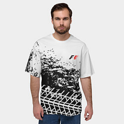 Футболка оверсайз мужская F1 Формула 1 Mini Logo, цвет: 3D-принт — фото 2