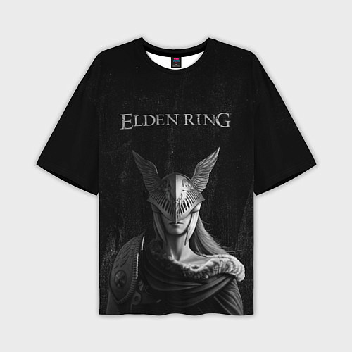 Мужская футболка оверсайз ELDEN RING FEARLESS B&W / 3D-принт – фото 1