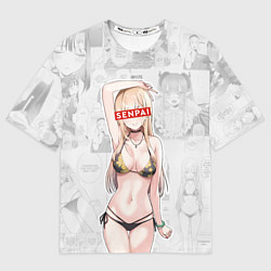 Мужская футболка оверсайз Senpai Kitagawa Manga