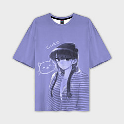 Футболка оверсайз мужская Cute Komi, цвет: 3D-принт