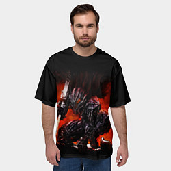 Футболка оверсайз мужская ГАТС В ДОСПЕХАХ БЕРСЕРК, цвет: 3D-принт — фото 2