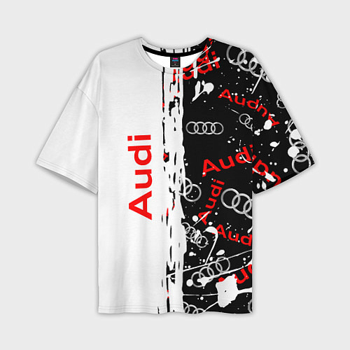 Мужская футболка оверсайз АУДИ Autosport Паттерн / 3D-принт – фото 1