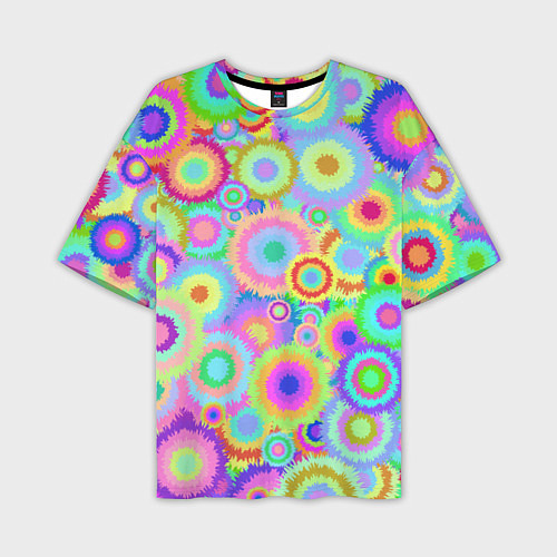 Мужская футболка оверсайз Disco-Tie-Dye / 3D-принт – фото 1