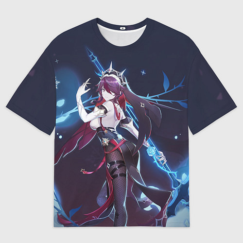 Мужская футболка оверсайз Rosaria Genshin Impact / 3D-принт – фото 1