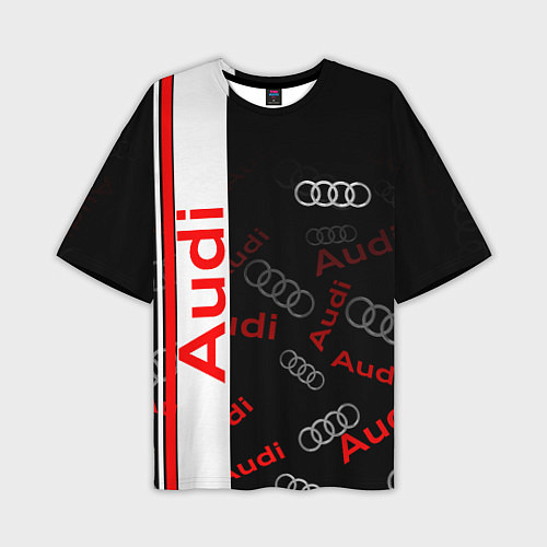 Мужская футболка оверсайз Ауди audi sport / 3D-принт – фото 1