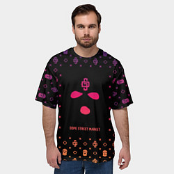 Футболка оверсайз мужская Узор Phantom Ski Mask Dope Street Market, цвет: 3D-принт — фото 2