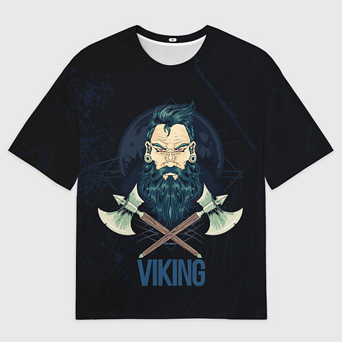 Мужская футболка оверсайз Viking! / 3D-принт – фото 1