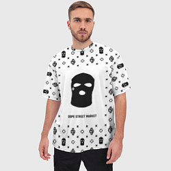 Футболка оверсайз мужская Узор White Ski Mask Dope Street Market, цвет: 3D-принт — фото 2