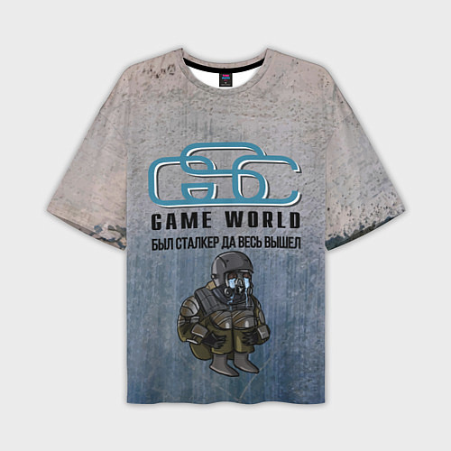 Мужская футболка оверсайз GSC Game World / 3D-принт – фото 1