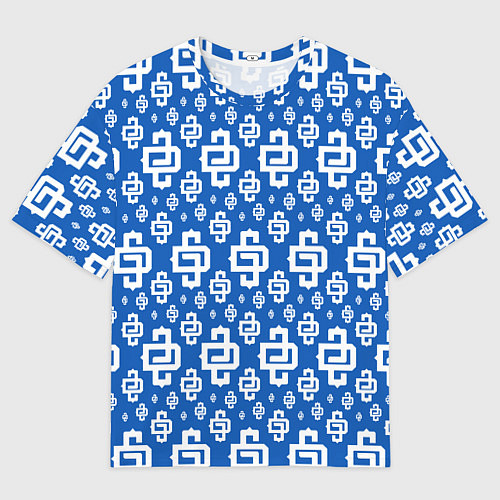 Мужская футболка оверсайз Blue Pattern Dope Camo Dope Street Market / 3D-принт – фото 1