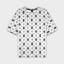 Мужская футболка оверсайз Узор White Dope Ski Mask Camo Dope Street Market