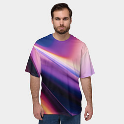 Футболка оверсайз мужская Градиент Абстрактный Фон, цвет: 3D-принт — фото 2