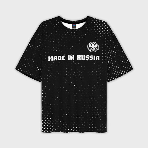 Мужская футболка оверсайз RUSSIA - ГЕРБ Made In Russia - Гранж / 3D-принт – фото 1