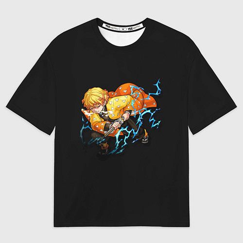 Мужская футболка оверсайз Зеницу Дыхание грома / 3D-принт – фото 1