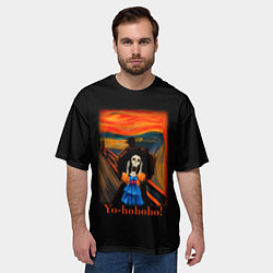 Футболка оверсайз мужская Эдвард Мунк Крик Брука, цвет: 3D-принт — фото 2