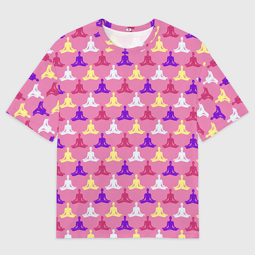 Мужская футболка оверсайз Йога - Yoga / 3D-принт – фото 1