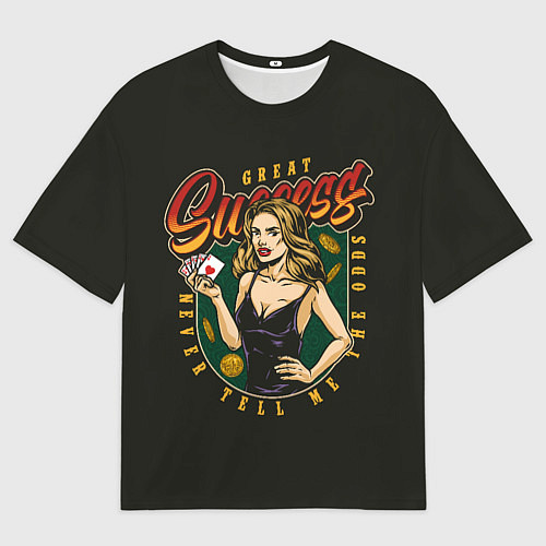 Мужская футболка оверсайз Флеш-Рояль Flash Royal / 3D-принт – фото 1