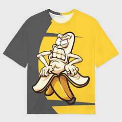 Мужская футболка оверсайз Злобный банан